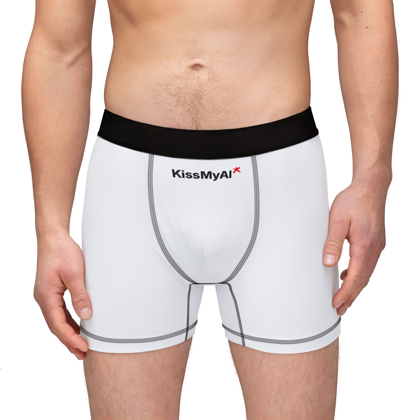 KissMyAI™ Boxer Briefs – Signature Logo & Rear Asterisk Edition